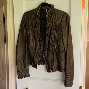 Free people leather jacket